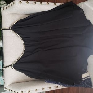 Trumpet studded blouse